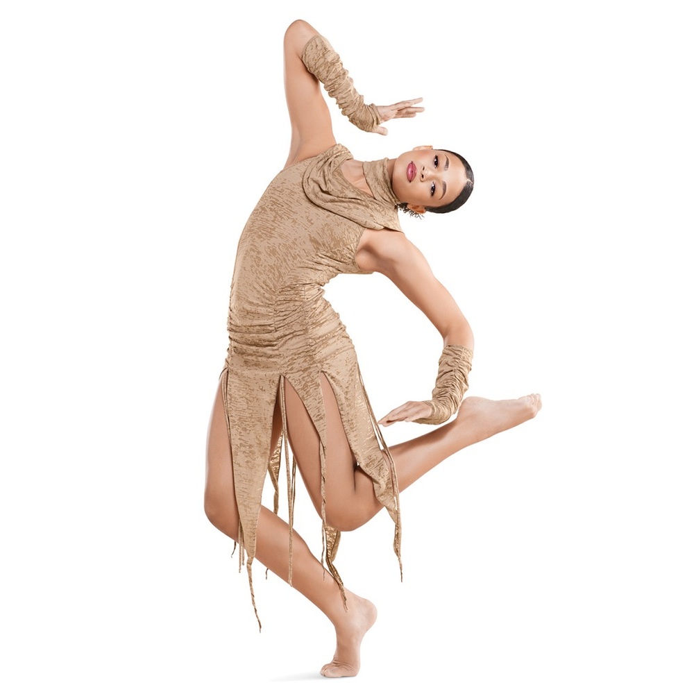 Revolution Andromeda Tan Dance Costume with Arm Warmers